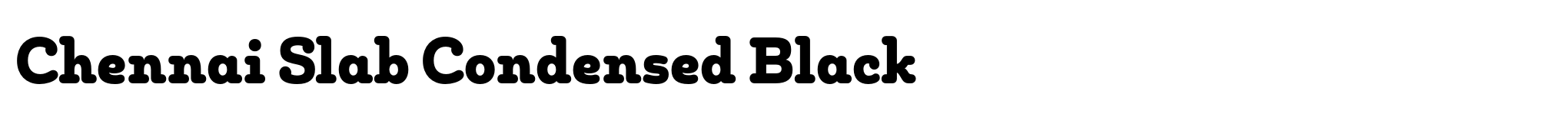 Chennai Slab Condensed Black image